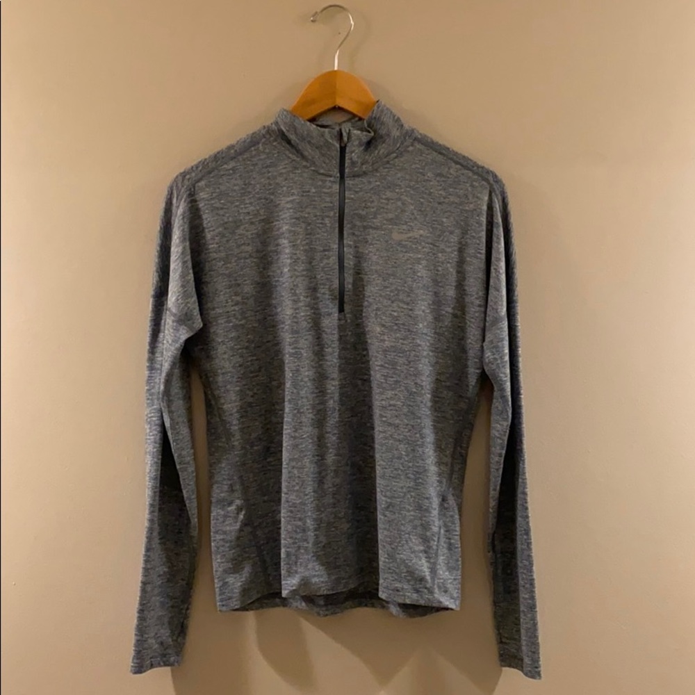 Nike running dry fit 1/4 zip longsleeve top Small